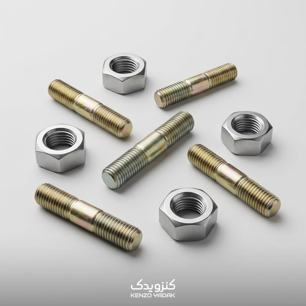 دوسر رزوه گلویی پراید با مهره استیل